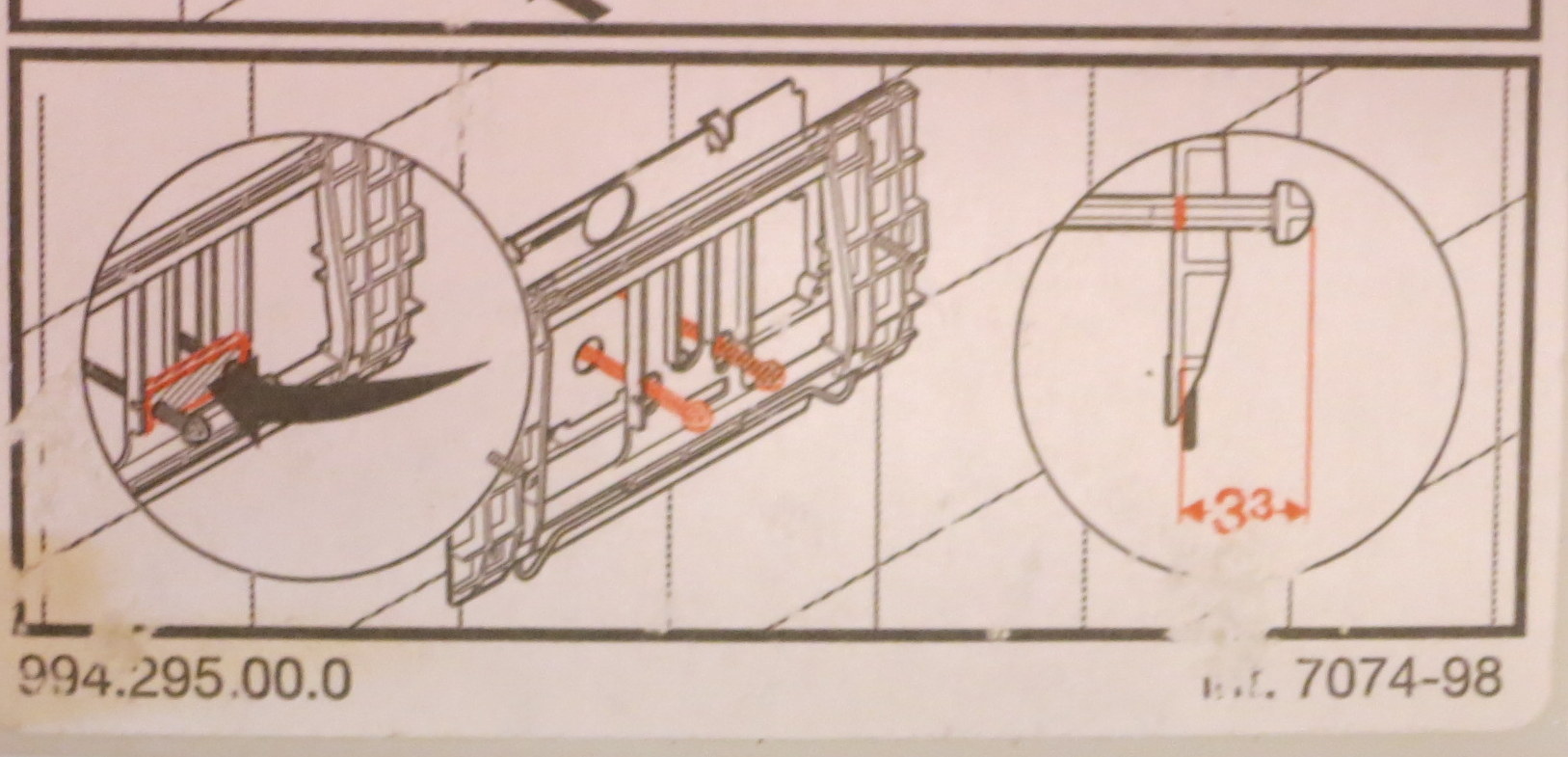 bedieningsstaafje Geberit indrukknop