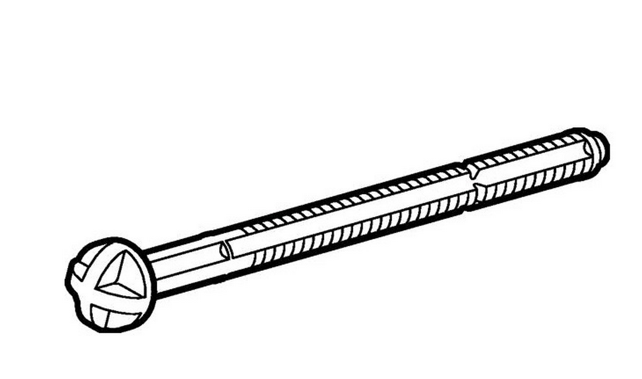 Geberit wit staafje, bediening stelschroef
